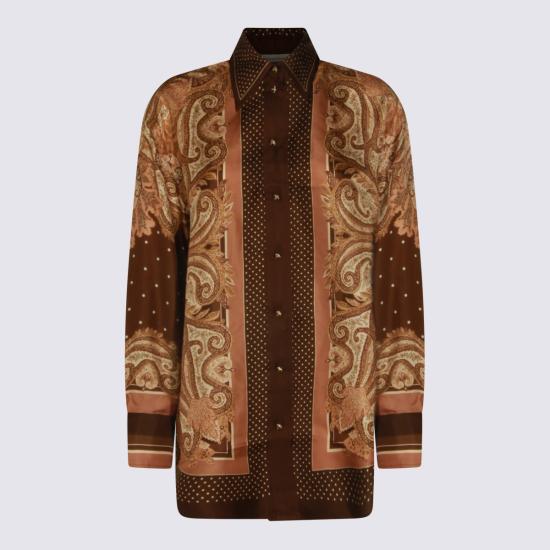 26SS 짐머만 블라우스 9999TS261 CAPS CARAMEL PAISLEY