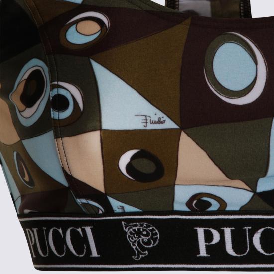 26SS 에밀리오푸치 트레이닝 티셔츠 6HTP57 6H865P18 KHAKI BLUE - EMILIO PUCCI