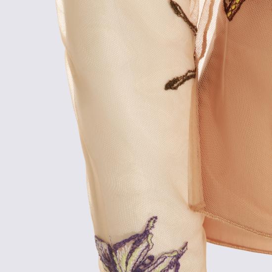 26SS 블루마린 긴팔 티셔츠 P644C262A F8209 CAMEL MULTI - BLUMARINE