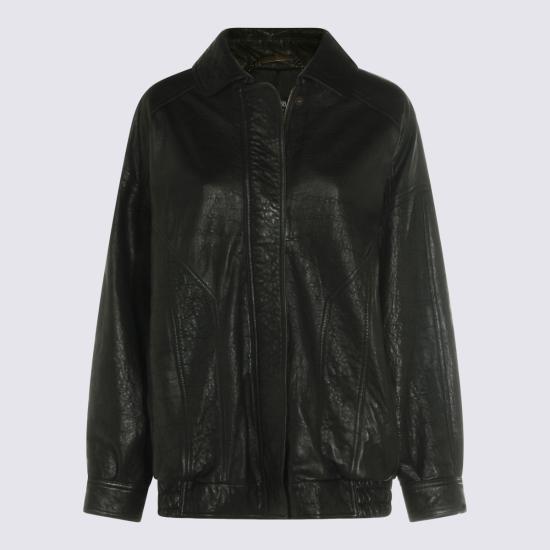 26SS 돌체앤가바나 싱글 브레스티드 레더 자켓 F9U59L HUL1LN0000