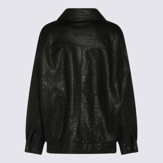 26SS 돌체앤가바나 싱글 브레스티드 레더 자켓 F9U59L HUL1LN0000 - DOLCE & GABBANA