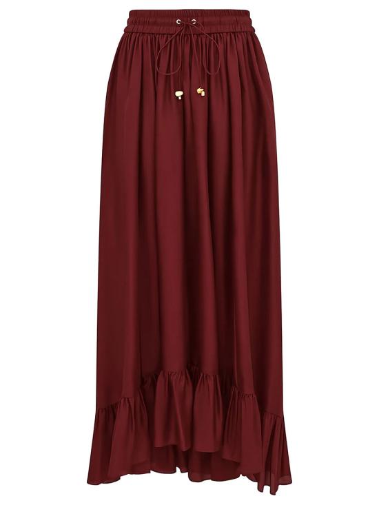 26FW 짐머만 롱 스커트 8440SSS261 MER MERLOT