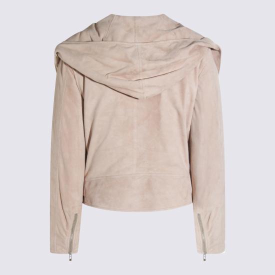 25FW 알라이아 가죽 자켓 AA9V0428L017B 120 BEIGE CLAIR - ALAIA