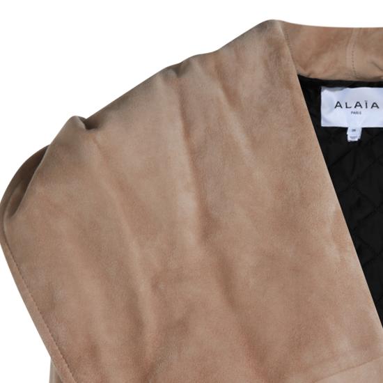 25FW 알라이아 가죽 자켓 AA9V0428L017B 120 BEIGE CLAIR - ALAIA