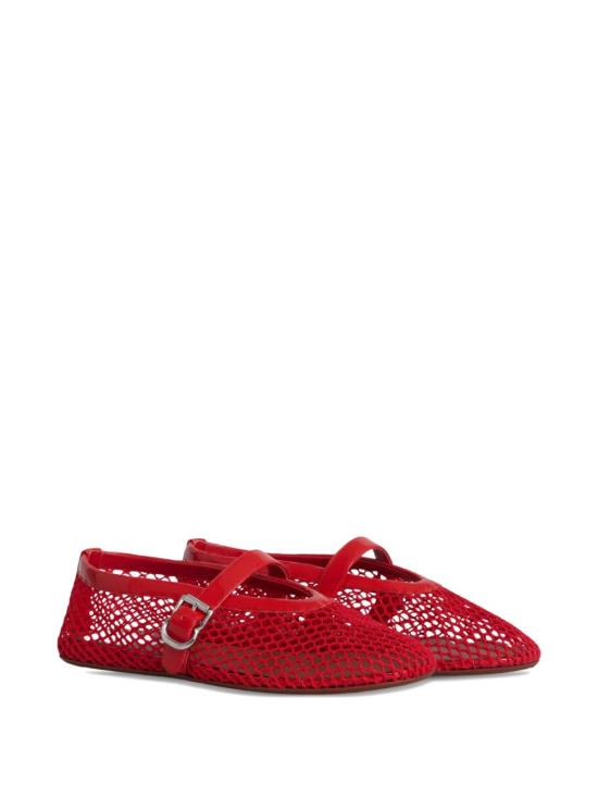 26FW 알라이아 피쉬넷 발레 플랫 AA3A029TK007 300 RED - ALAIA