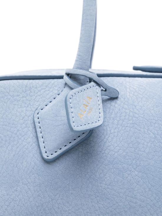 26FW 알라이아 르 테켈 미디움 레더 숄더백 AA1S06033CA214 596 NAVY - ALAIA