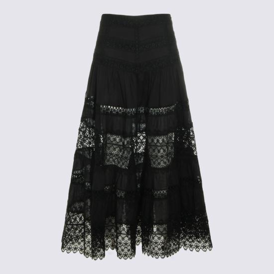 26SS 차로루이즈 롱 스커트 261402 BLACK Light Grey