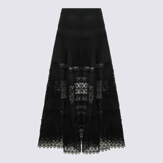26SS 차로루이즈 롱 스커트 261402 BLACK Light Grey - CHARORUIZ