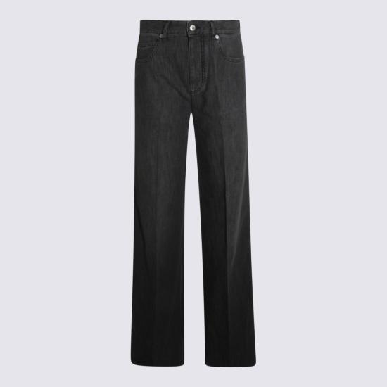 25FW 보테가베네타 스트레이트 팬츠 841027 V5SO01003 Washed Black - BOTTEGA VENETA