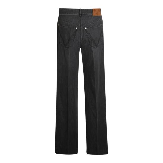 25FW 보테가베네타 스트레이트 팬츠 841027 V5SO01003 Washed Black - BOTTEGA VENETA