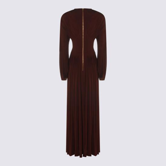 26SS 짐머만 롱 원피스 8580DS261 MAHO MAHOGANY - ZIMMERMANN