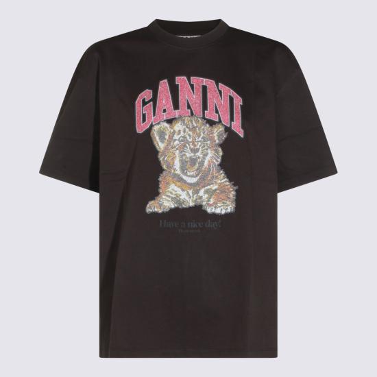26FW 가니 반팔 티셔츠 A1050248 252 PHANTOM - GANNI