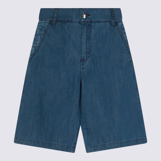 26SS [키즈] 펜디 데님 숏팬츠 JMF584 AVWIF0QG0 DARK BLU