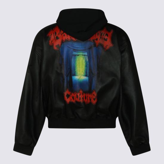 26SS 발렌시아가 가죽 자켓 869697 TUS061000 Black - BALENCIAGA