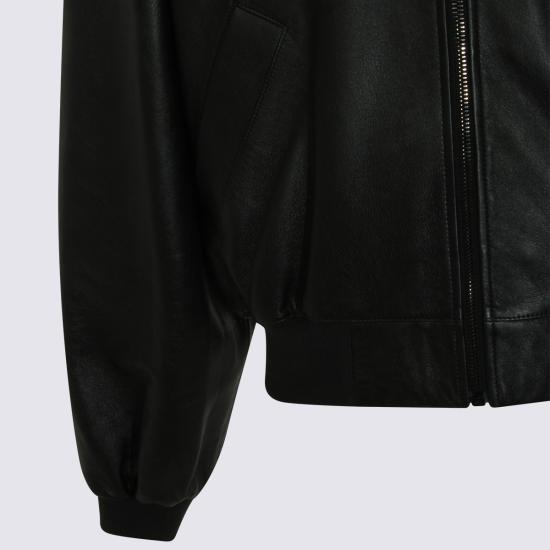 26SS 발렌시아가 가죽 자켓 869697 TUS061000 Black - BALENCIAGA