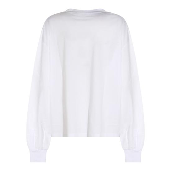 26FW 가니 긴팔 티셔츠 A1050241 151 Bright White - GANNI
