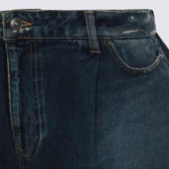 26SS 발렌시아가 데님 숏팬츠 872219 TRW614060 DARK Ocean - BALENCIAGA