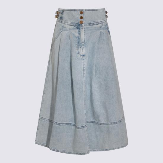 26SS 짐머만 데님 스커트 6382SC26R CSW CASTAWAY - ZIMMERMANN