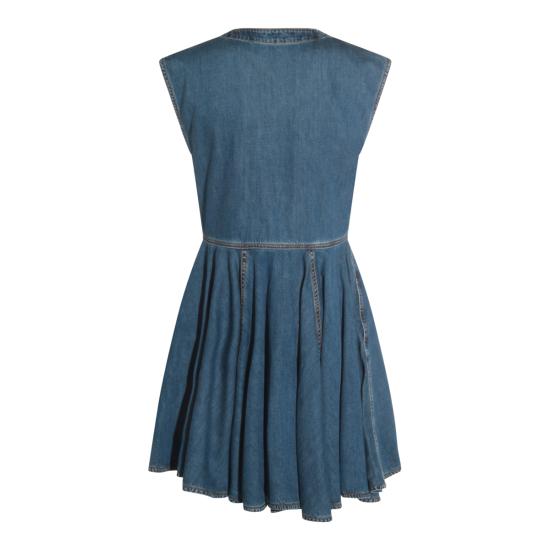 25FW 알라이아 데님 원피스 AA9R2682D004B 505 BLEU MINERAL - ALAIA