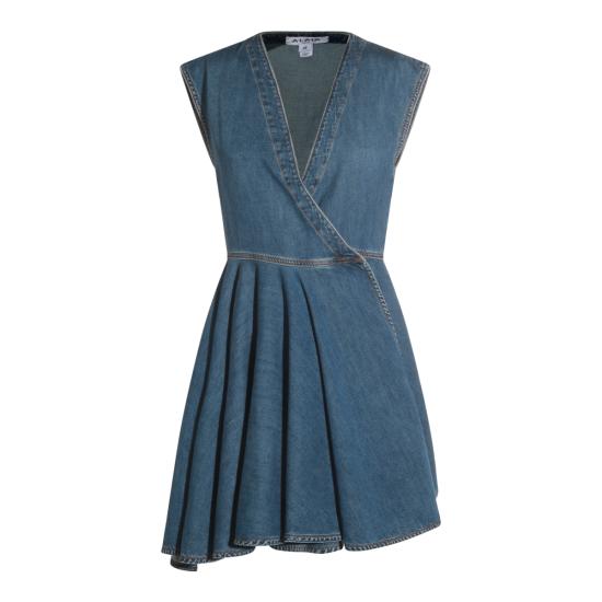 25FW 알라이아 데님 원피스 AA9R2682D004B 505 BLEU MINERAL