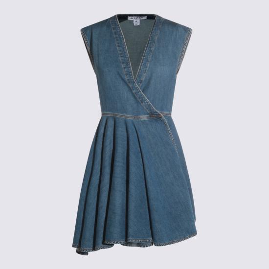 25FW 알라이아 데님 원피스 AA9R2682D004B 505 BLEU MINERAL - ALAIA