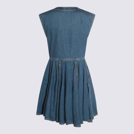 25FW 알라이아 데님 원피스 AA9R2682D004B 505 BLEU MINERAL - ALAIA
