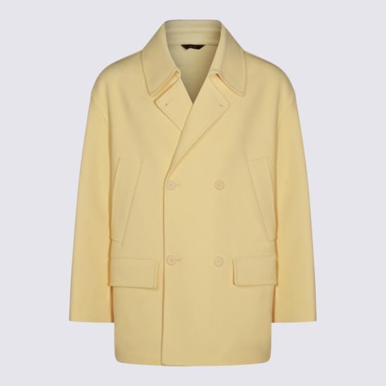 25FW 펜디 코트 FW1415 AOYAF0QJ6 YELLOW - FENDI