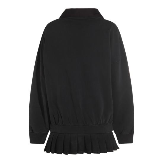 25FW 발렌시아가 숏 원피스 838975 TSVC61041 FADED BLACK - BALENCIAGA