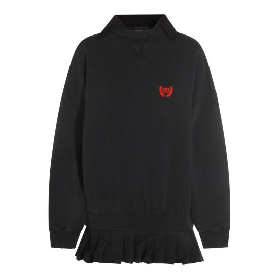 25FW 발렌시아가 숏 원피스 838975 TSVC61041 FADED BLACK