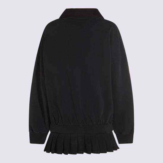 25FW 발렌시아가 숏 원피스 838975 TSVC61041 FADED BLACK - BALENCIAGA