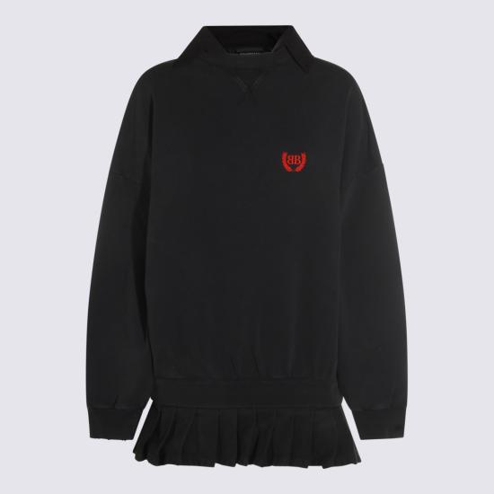 25FW 발렌시아가 숏 원피스 838975 TSVC61041 FADED BLACK - BALENCIAGA