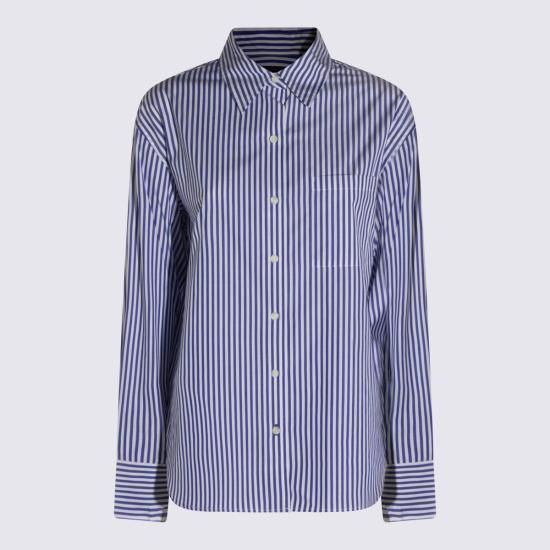 26SS 랙앤본 셔츠 RA8L26SSMCO NVYST White Blue