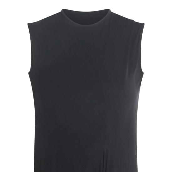 25FW 발렌시아가 롱 원피스 837118 TEV111000 BLACK - BALENCIAGA
