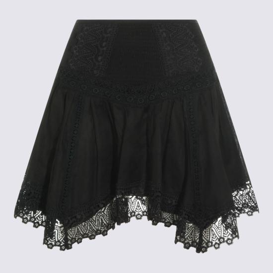 26SS 차로루이즈 미디 스커트 261400 BLACK Black