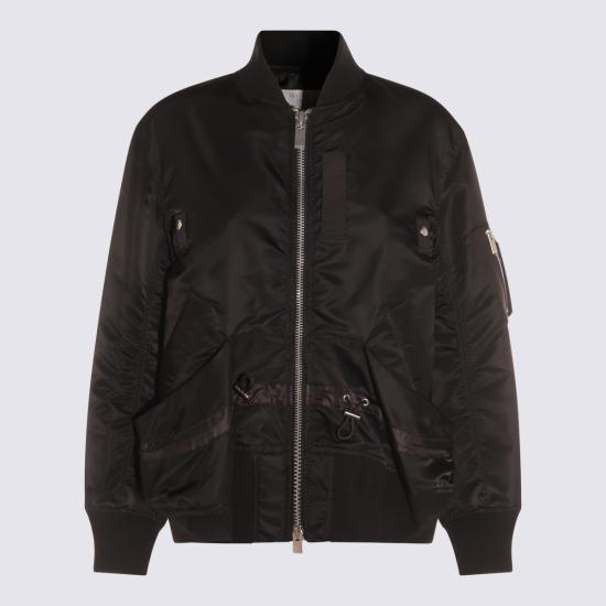25FW 사카이 봄버 자켓 2507992 001 Black