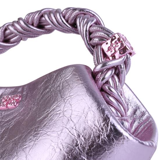 26SS 가니 메탈릭 미니 부백 B2100030 499 SILVER PINK - GANNI