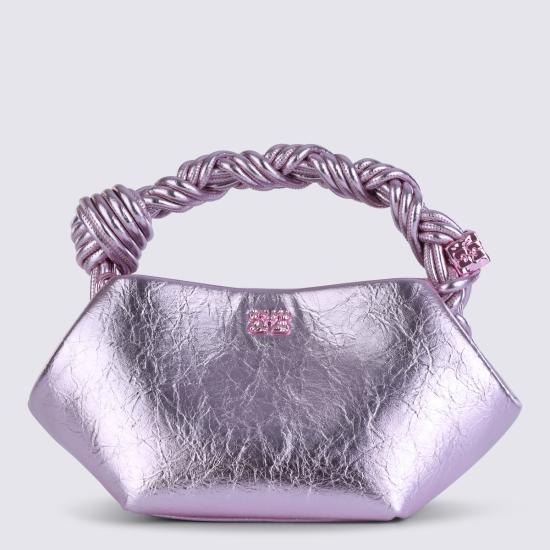 26SS 가니 메탈릭 미니 부백 B2100030 499 SILVER PINK - GANNI