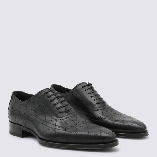26SS 구찌 레이저 GG 레이스업 슈즈 863019 AAGBV1000 BLACK - GUCCI