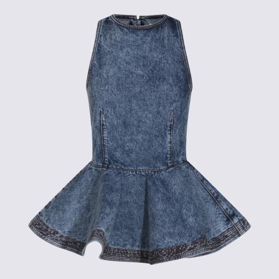 26SS 알라이아 데님 셔츠 AA9H1410T535C 524 BLEU NEIGE - ALAIA