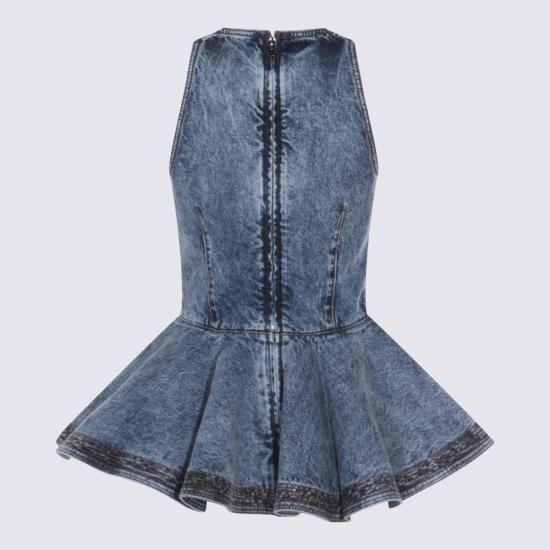 26SS 알라이아 데님 셔츠 AA9H1410T535C 524 BLEU NEIGE - ALAIA