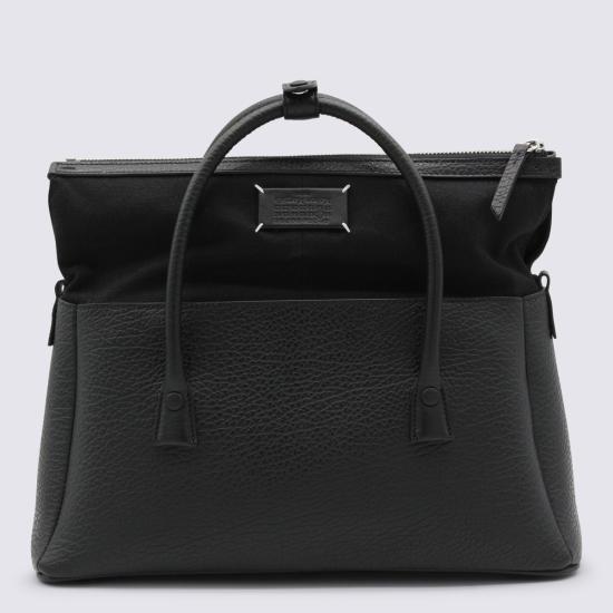 26SS 마르지엘라 5AC 미디엄 토트백 SB1WD0058 P8833T8013 Black