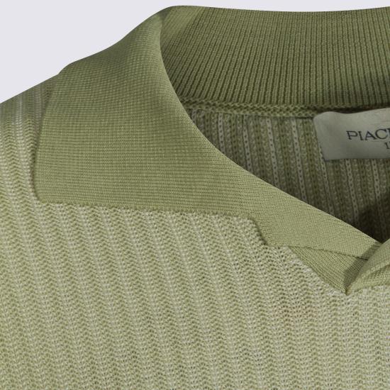 26SS 피아젠차 폴로 티셔츠 M1540022001 021300 Verde - PIACENZA 1733