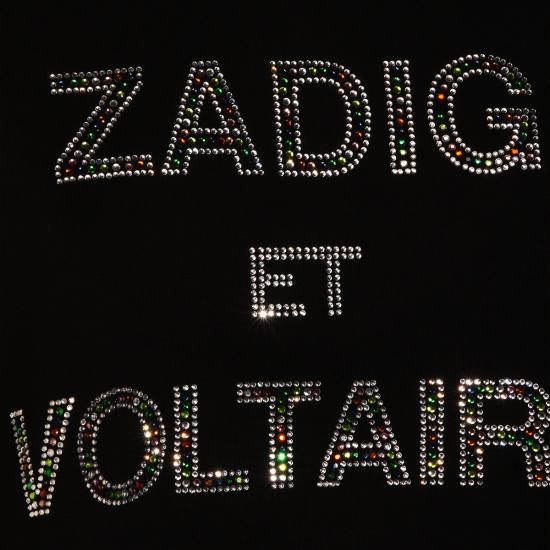 26SS 자딕앤볼테르 반팔 티셔츠 JWTS02883 011 BLACK - ZADIG & VOLTAIRE