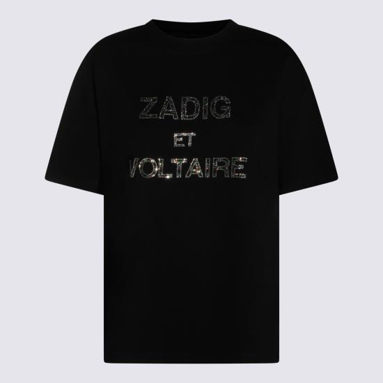 26SS 자딕앤볼테르 반팔 티셔츠 JWTS02883 011 BLACK - ZADIG & VOLTAIRE