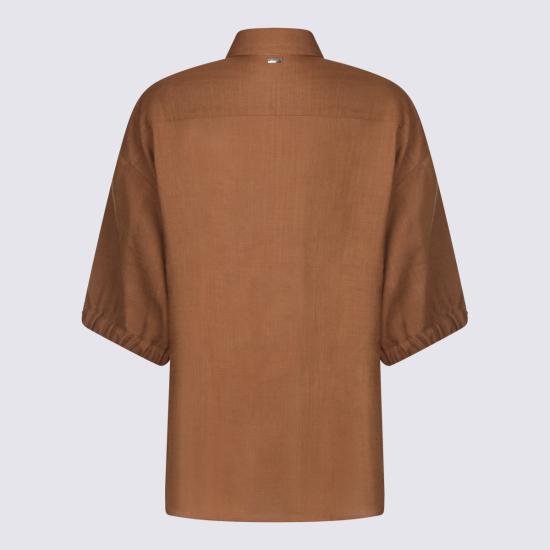 26SS 에르노 셔츠 CM000046D 126892240 Brown - HERNO