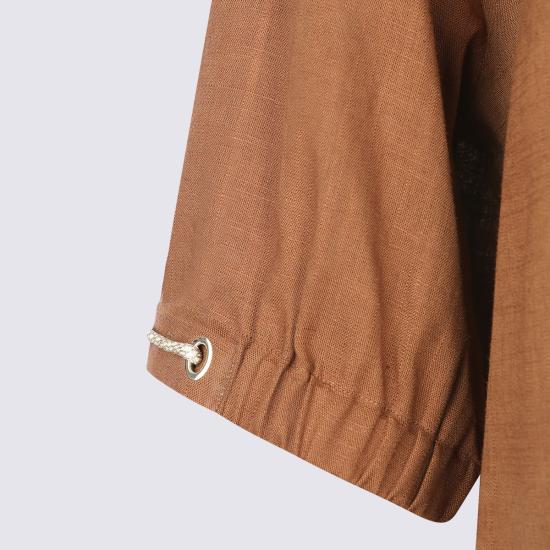 26SS 에르노 셔츠 CM000046D 126892240 Brown - HERNO