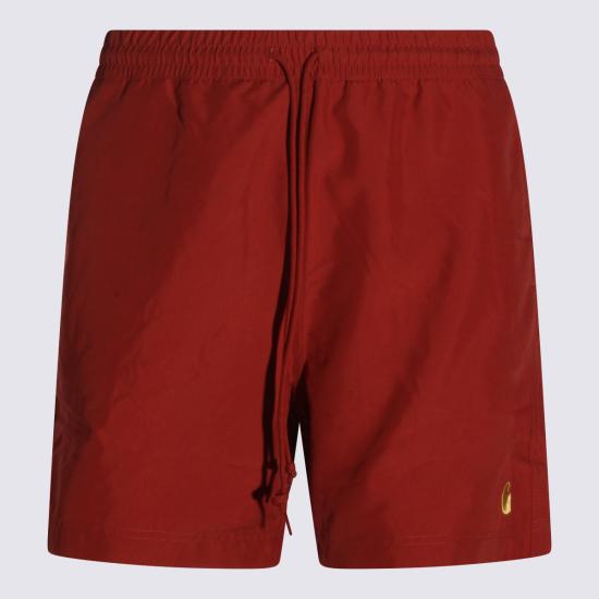 26SS 칼하트 WIP 체이스 스윔 트렁크 I035062 3NUXX OXIDE RED