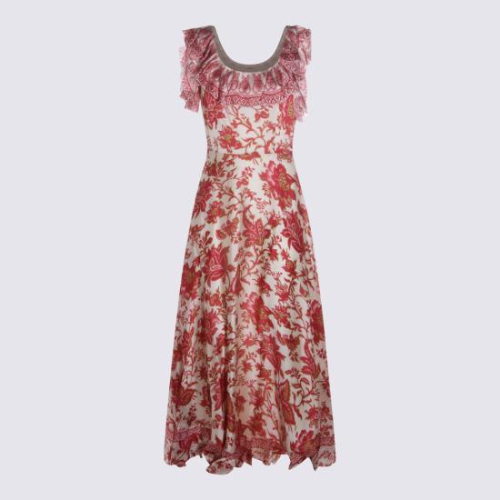 26SS 에트로 롱 원피스 WRHA0565 99SP1L7X0808 FUCSIA WHITE