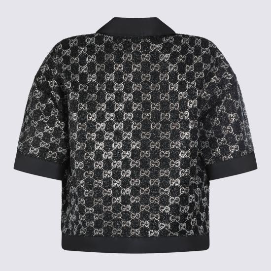 26SS 구찌 울 트위드 라메 탑 846682 ZARWY1000 BLACK - GUCCI