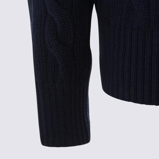 26SS 폴로 랄프로렌 로고 자수 케이블 니트 스웨터 710775885536 BRIGHT NAVY - POLO RALPH LAUREN